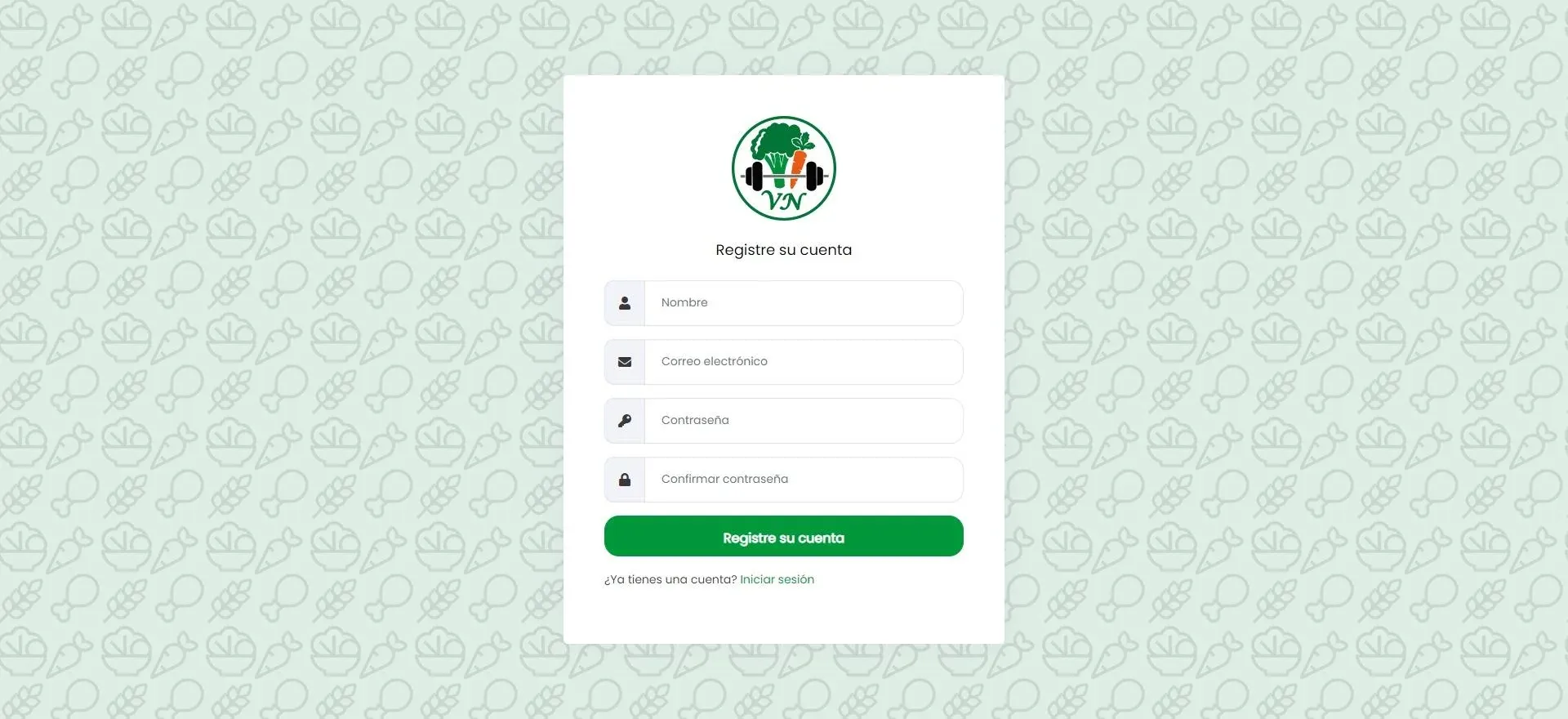 Valor Nutricio Web App — imagen 2 de 4