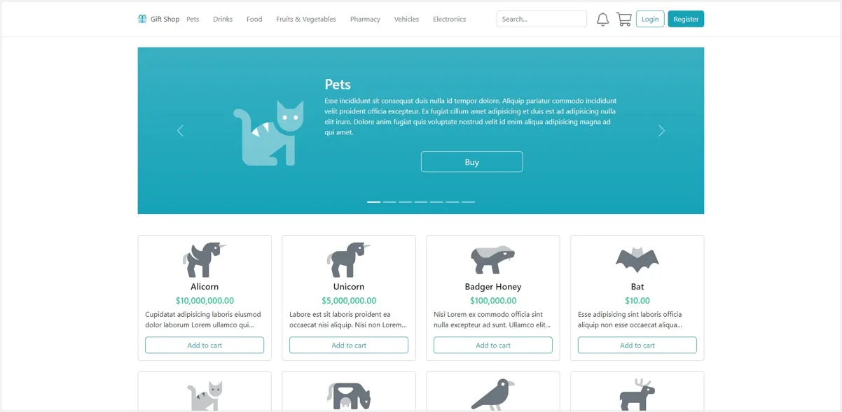 React Gift Shop — imagen 2 de 4