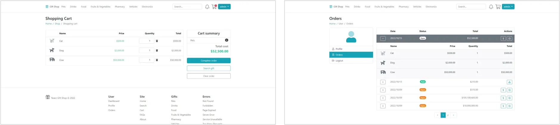 React Gift Shop — imagen 3 de 4